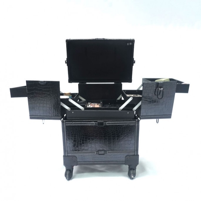 Black Make Up Trolley Box