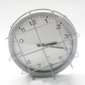 Clock w Metal Grills