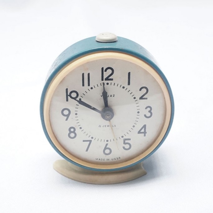 Vintage Blue Alarm Clock