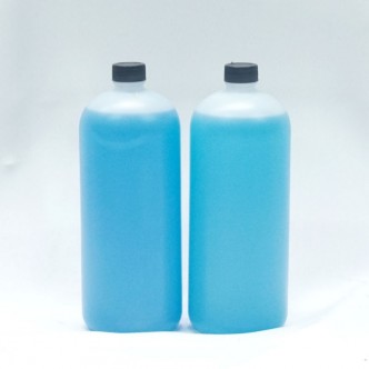 Big Blue Liquid Bottles
