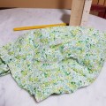 Green Flower Fabric