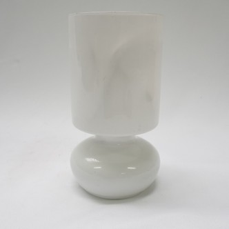 White Glass Table Lamp