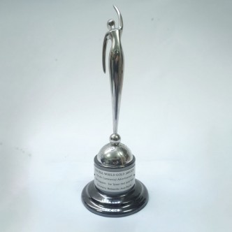 Silver Human Figure Trophy