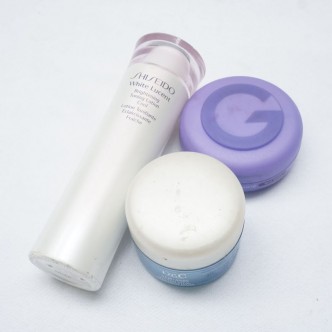 Used Beauty Product Containers